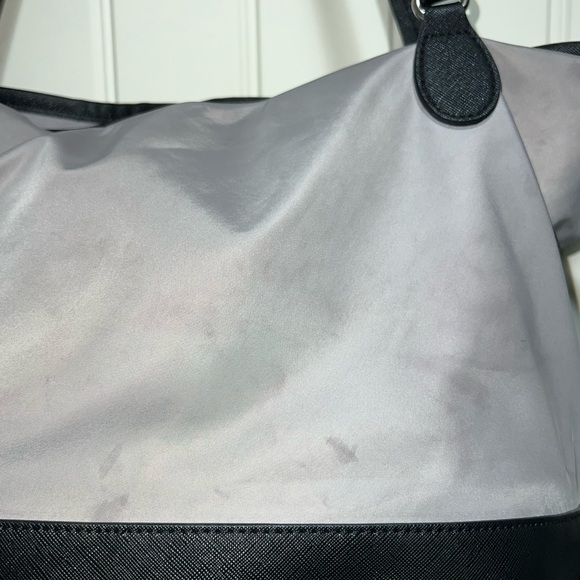 Radley London Dane Park Grey with Black Tote Purse Bag Drawstring - Picture 4 of 9